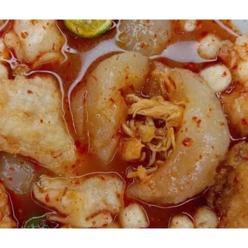 

Bakso aci ayam suwir pedas