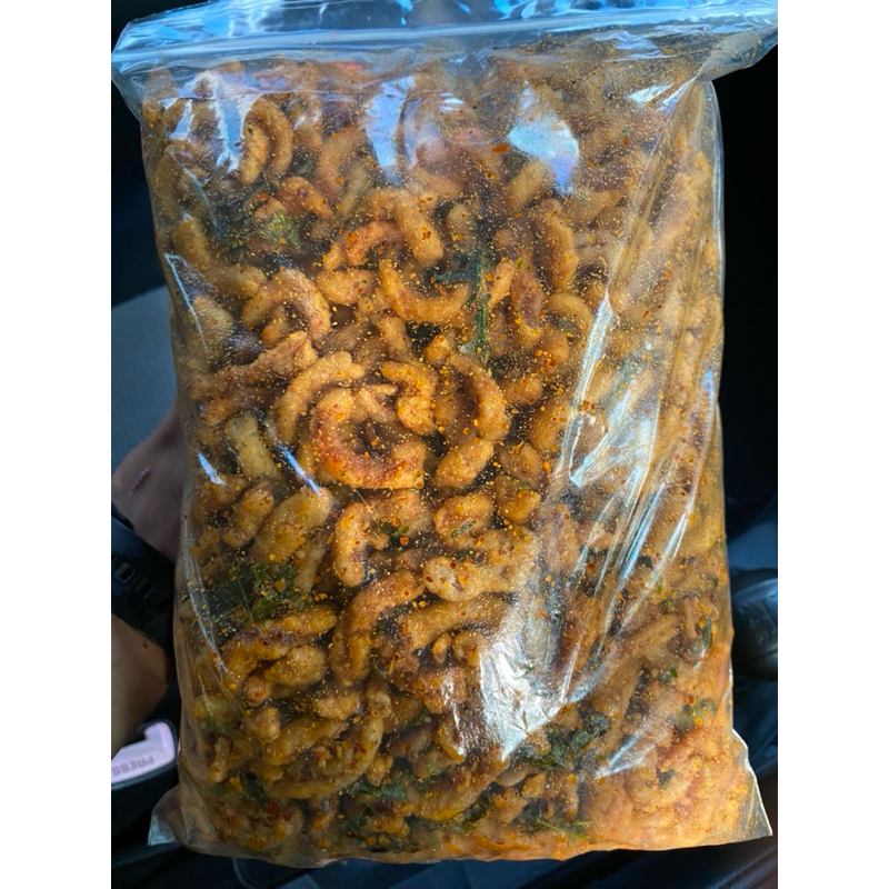 

Usus Crispy pedas Daun Jeruk 500 gram