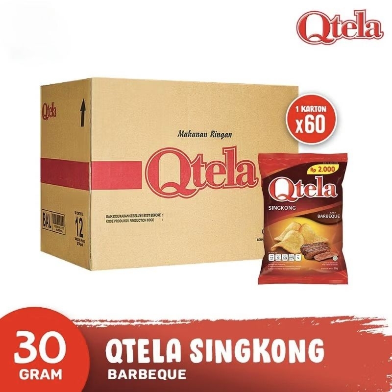 

Qtela singkong BBQ 1 karton isi 60 pcs