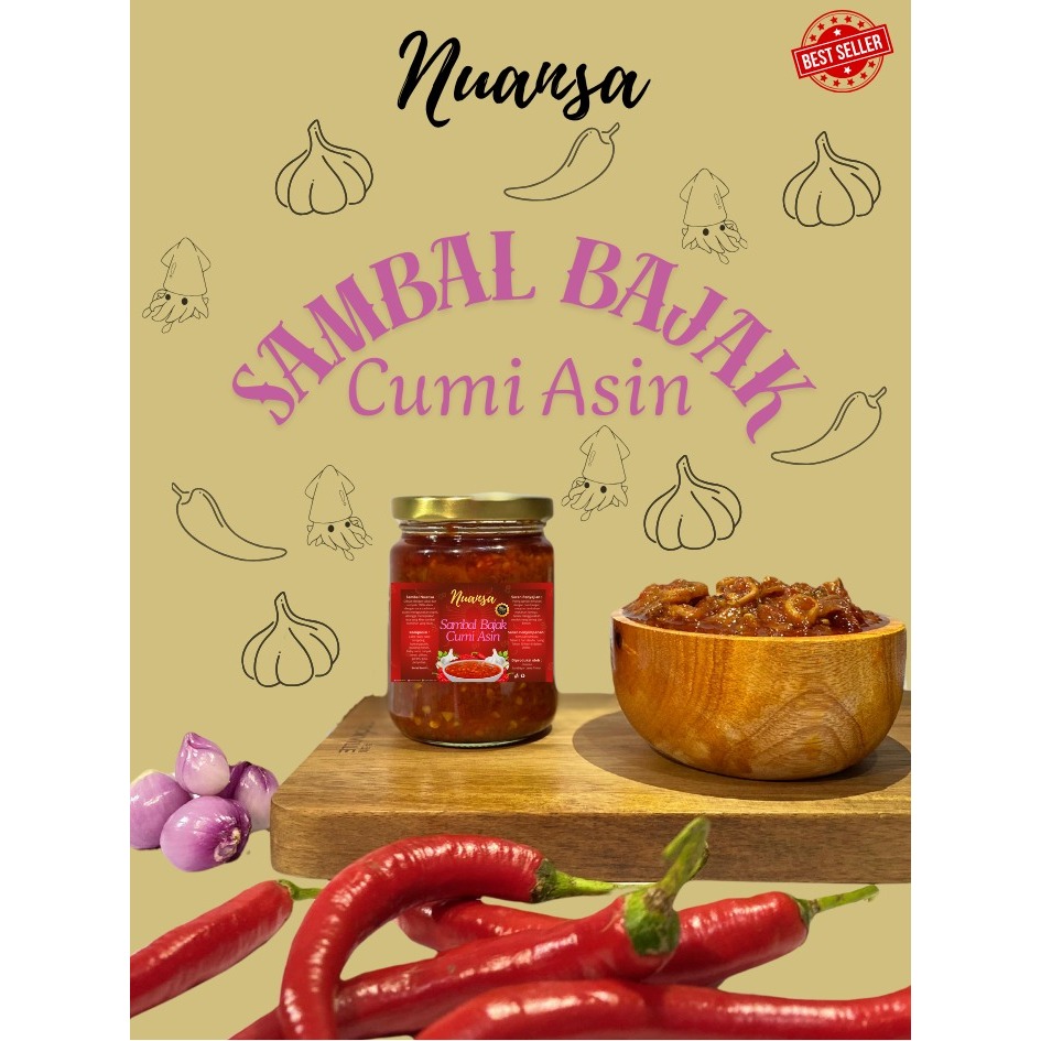 

Sambal Cumi Asin | 100% Tanpa Bahan Pengawet