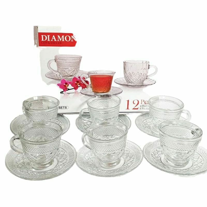 Soucher cup teko / Gelas teh kopi / Gelas kaca tebal