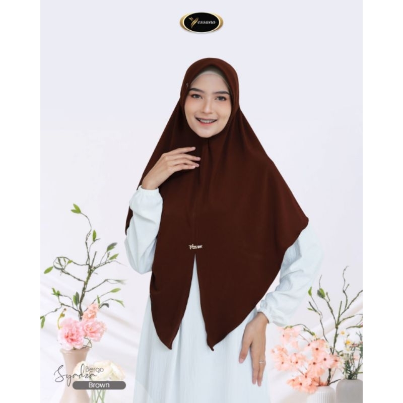 Bergo Syadza By Yessana Hijab Instant Terbaru Hijab Jumbo Instan  Jersey
