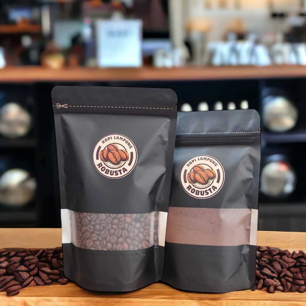 

Biji Kopi Robusta Sangrai Medium Dark Kopi Asli Lampung Coffee