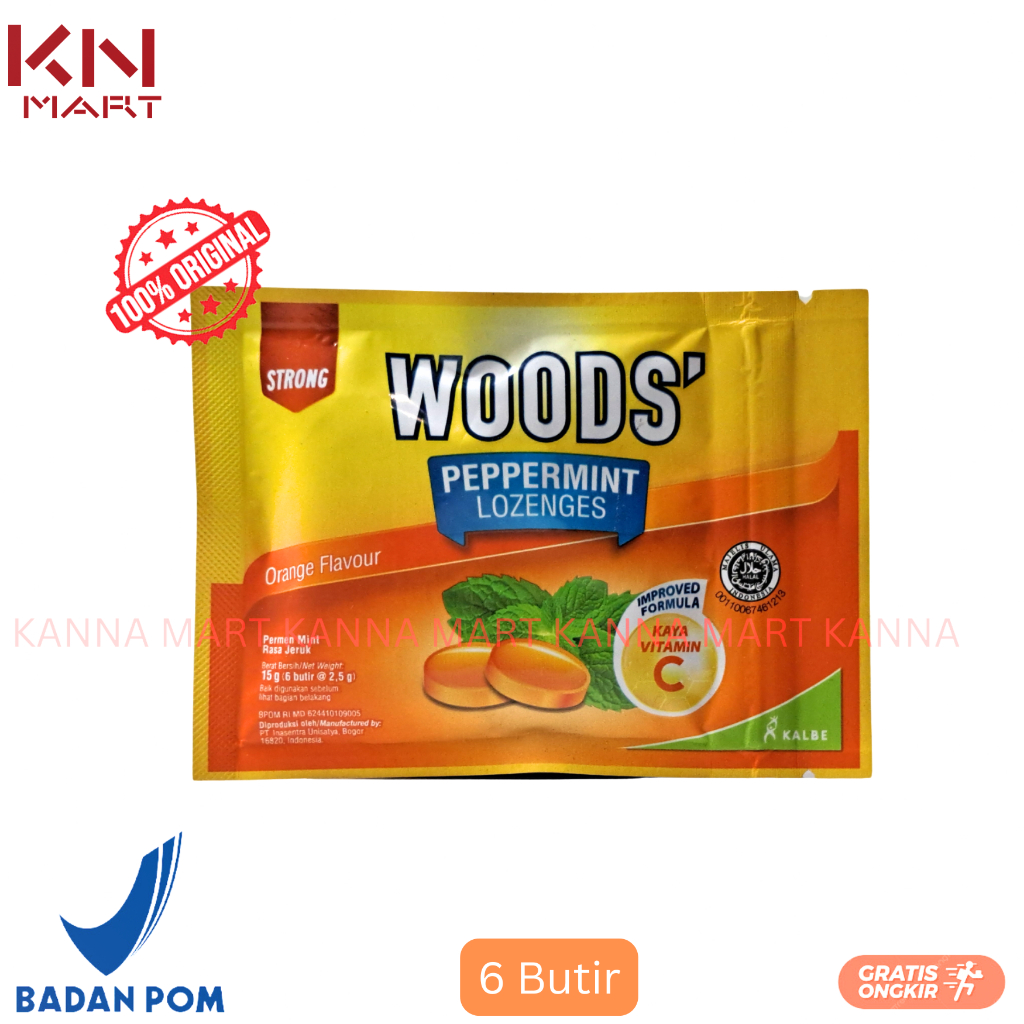 

Permen Woods Lozenges Vitamin C Orange 6 Butir