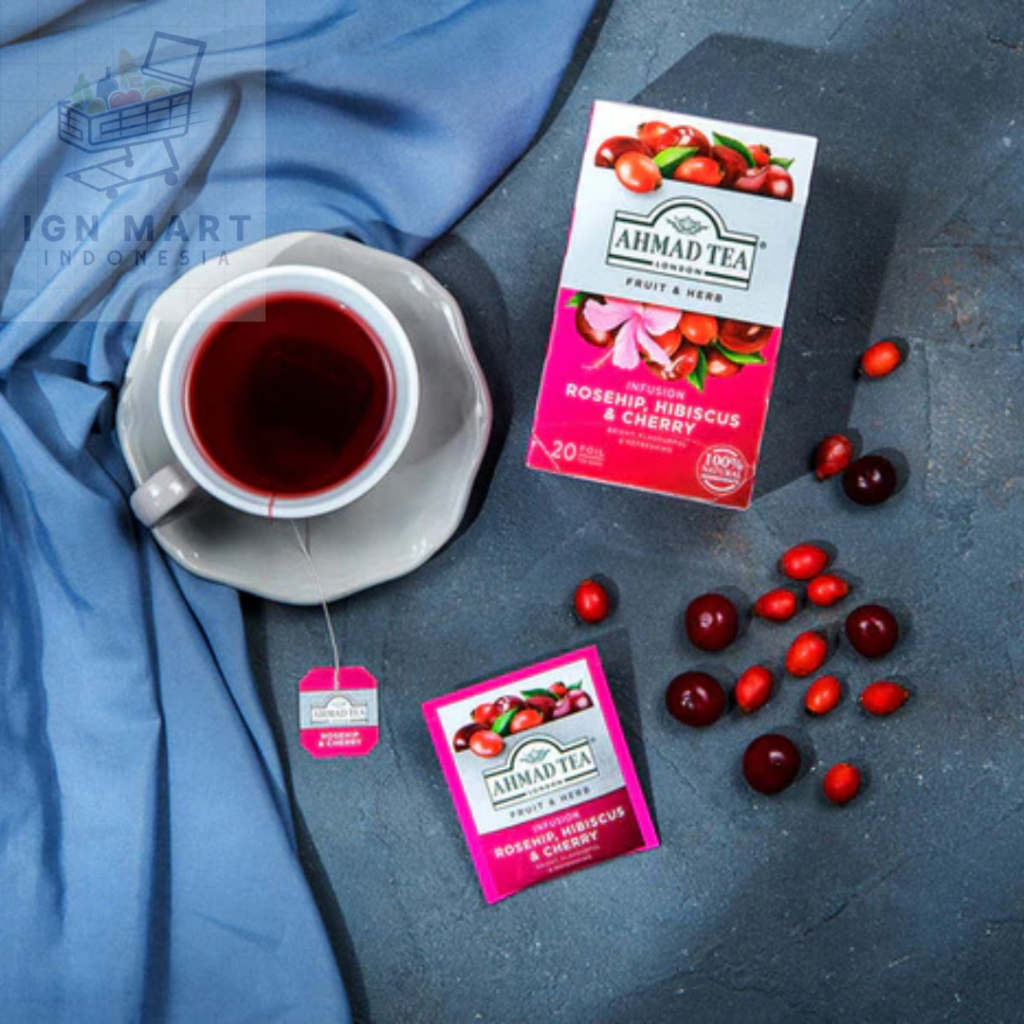 

Tea / Teh Ahmad Tea Rosehip, Hibiscus & Cherry Infusion - Caffeine Free Tea