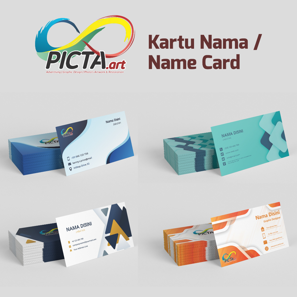 

Kartu Nama / Name Card Desain Custom FREE BOX