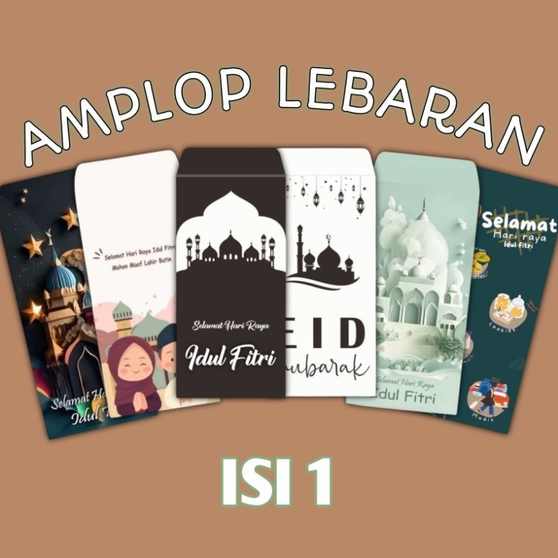 

(BESAR) Amplop Lebaran Idul Fitri Isi 1 Lembar / Amplop Lebaran Murah