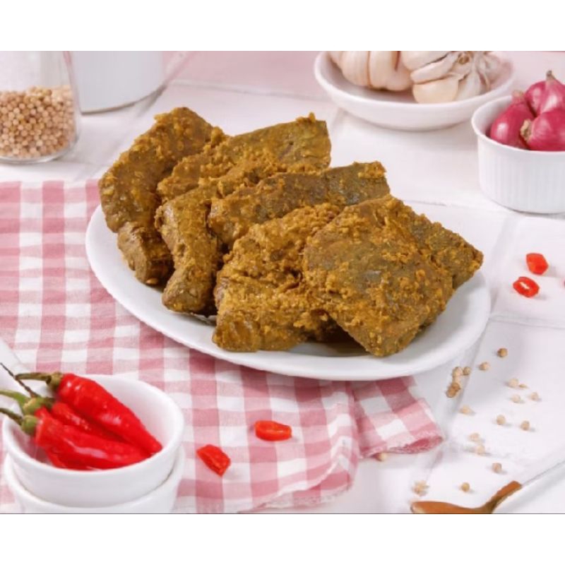 

Paru sapi ungkep bumbu kuning 250gr..