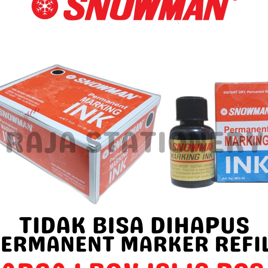 

Bonuskan SNOWMAN PERMANENT MARKER REFILL BLACK BLUE RED TINTA ISI ULANG REFILL SPIDOL SNOWMAN HITAM BIRU MERAH 12PCS
