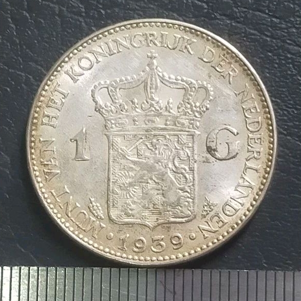 #3.WH. KOIN KUNO || KOIN PERAK || SILVER COIN WILHELMINA 1G TAHUN 1939