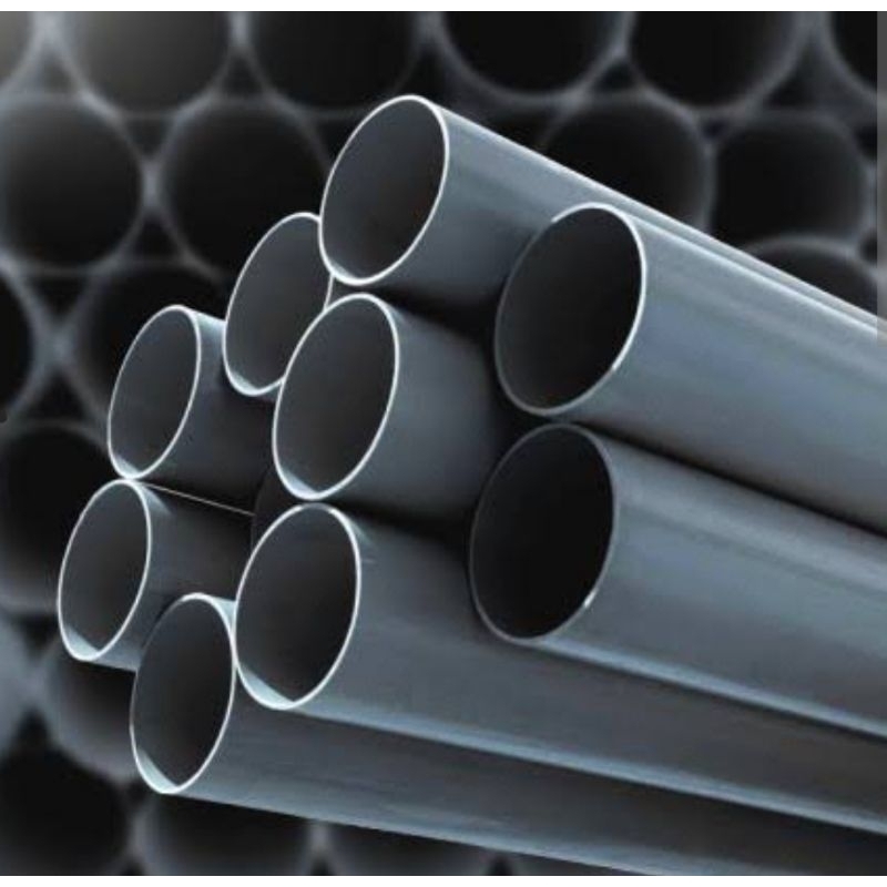 Pipa paralon pvc abu-abu potongan 0.8 Meter