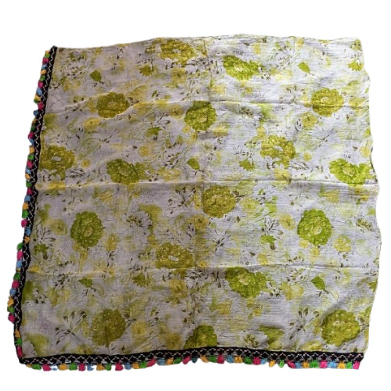 jilbab segiempat plisket tetes glitter