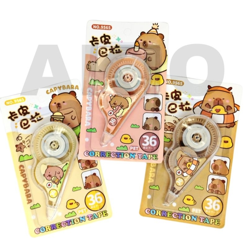 

Tip ex Kertas Roll Karakter ANIMAL CUTE CAPYBARA KAPIBARA 9565 36m Correction Tape Aesthetic Murah Lucu