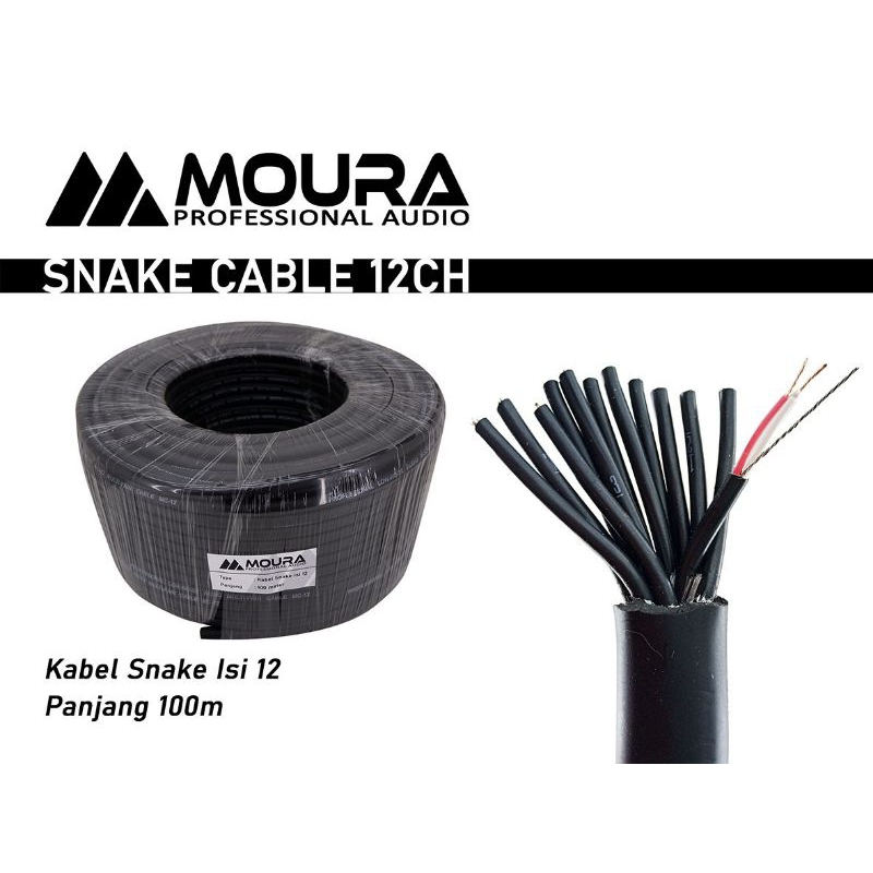 Kabel Snake isi 12 Moura CD32-1-12p isi 12 panjang 100 meter / kabel snake isi 12 panjang 100 meter 