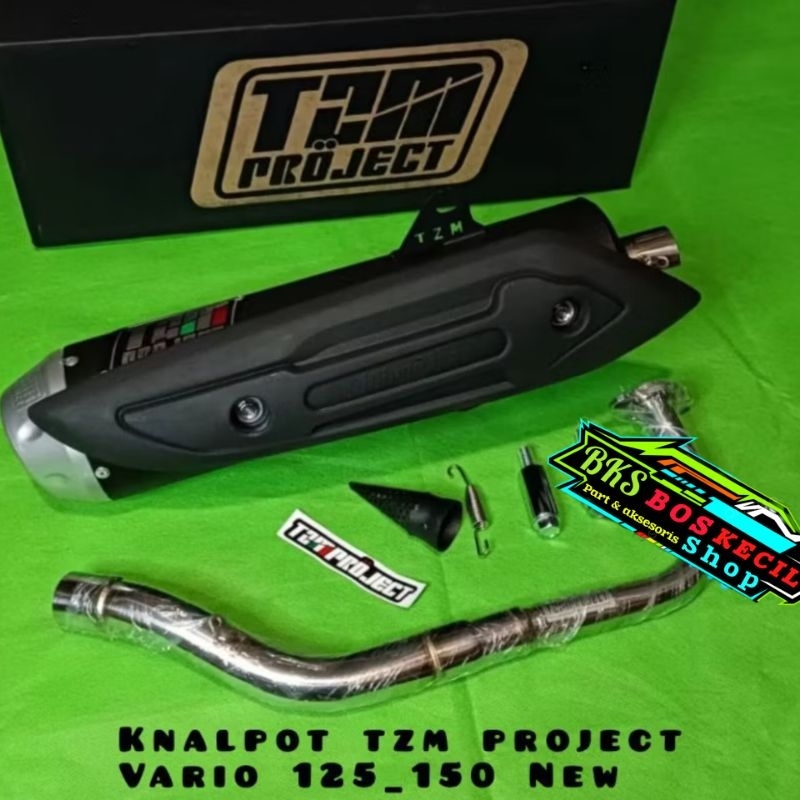 knalpot TZM project racing Vario 125/150 LED new/knalpot TZM racing Vario 125150 LED new