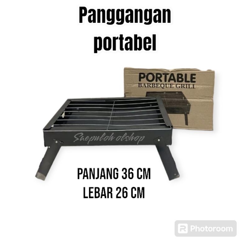 pemanggang portabel Bakaran sosis sate ikan ayam bakar arang