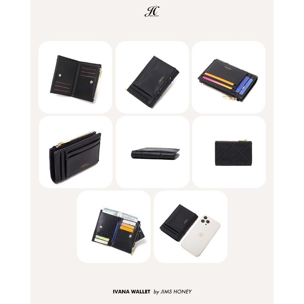JIMS HONEY IVANNA WALLET Dompet Kecil Lipat Wanita Cewek Fashion Jimshoney Casual Terbaru