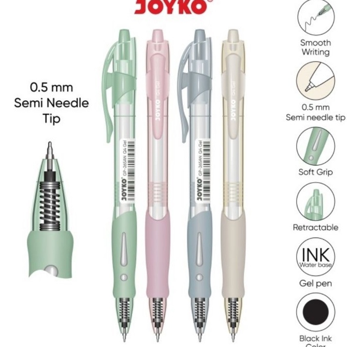 

FG2 Pulpen Joyko Q4 Gel GP265AN 12 Pcs