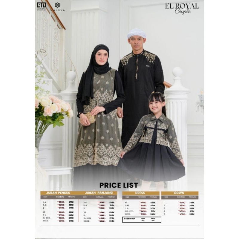 FAMSET EL ROYAL COUPLE BY AHZARAYY X VALDYA (OPEN PO READY FEBRUARI 2025)