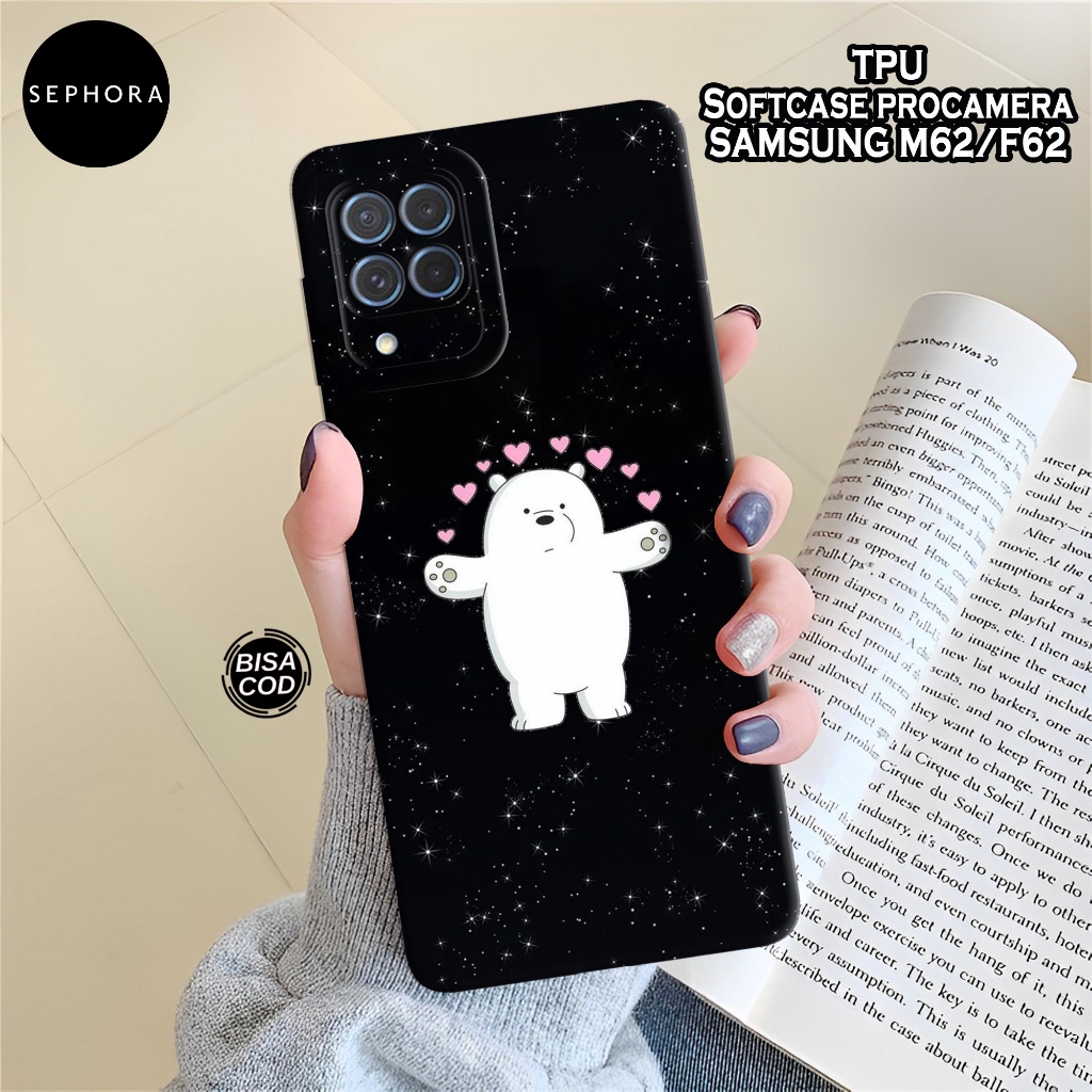 Case Samsung M62 / F62 Terbaru - Fashion Case Bears - Softcase Samsung M62 / F62 - Case Pro Camera -