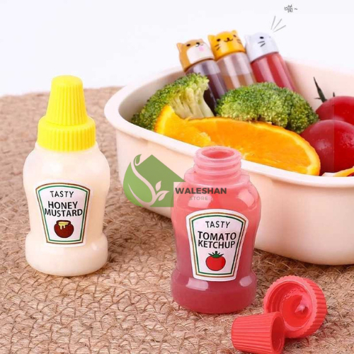 Mini Bottle Botol Tuang Wada Tempat Saos Saus Sambal Kecap Bekal Makan Siang Anak Sekolah Botol Refi