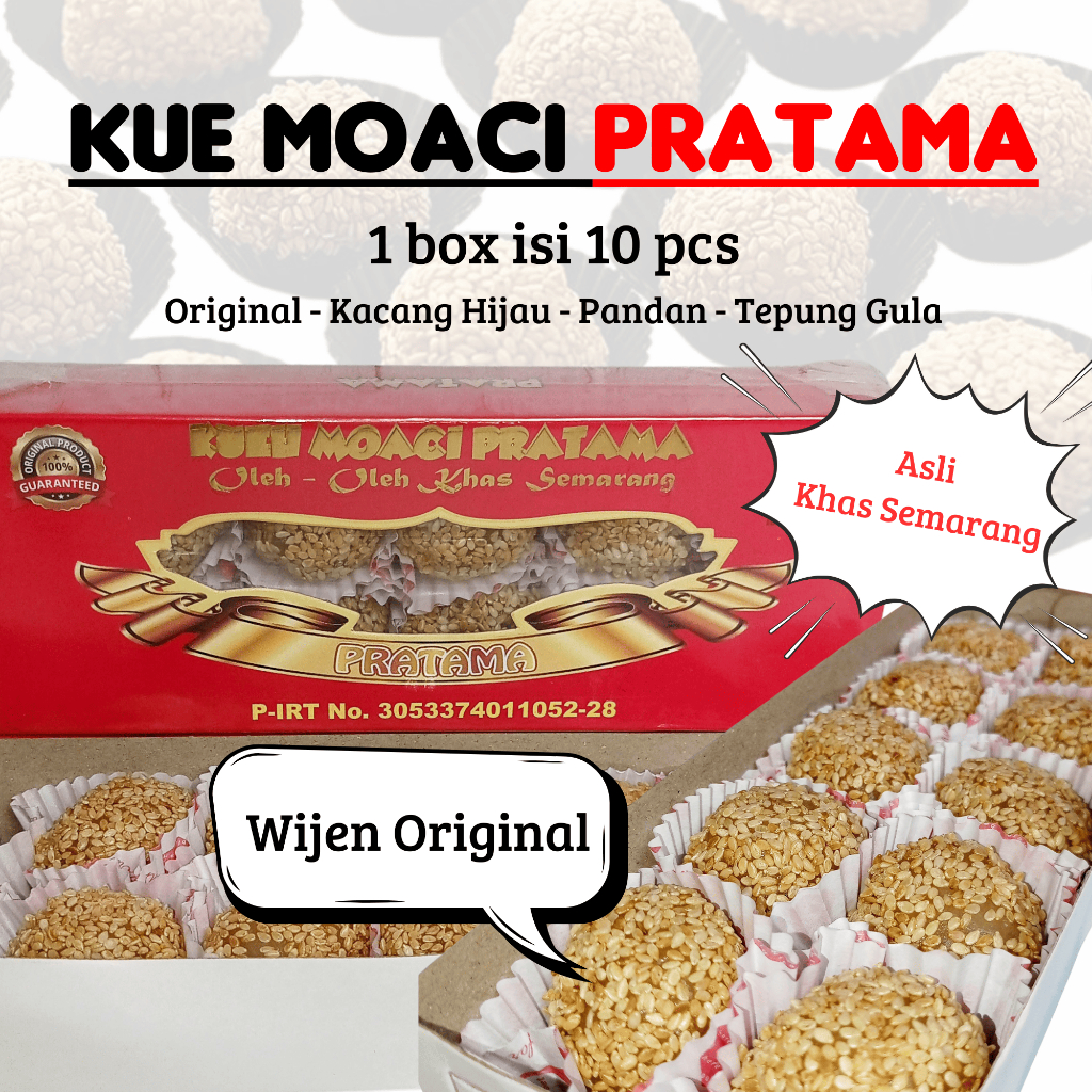 

Kue Moaci Moci Mochi Semarang Merk Pratama Wijen