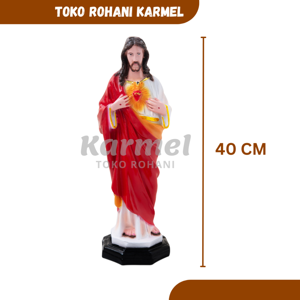 PATUNG YESUS 40 CM/PATUNG HATI KUDUS YESUS/ PATUNG TUHAN YESUS/PATUNG KATOLIK/PATUNG BESAR
