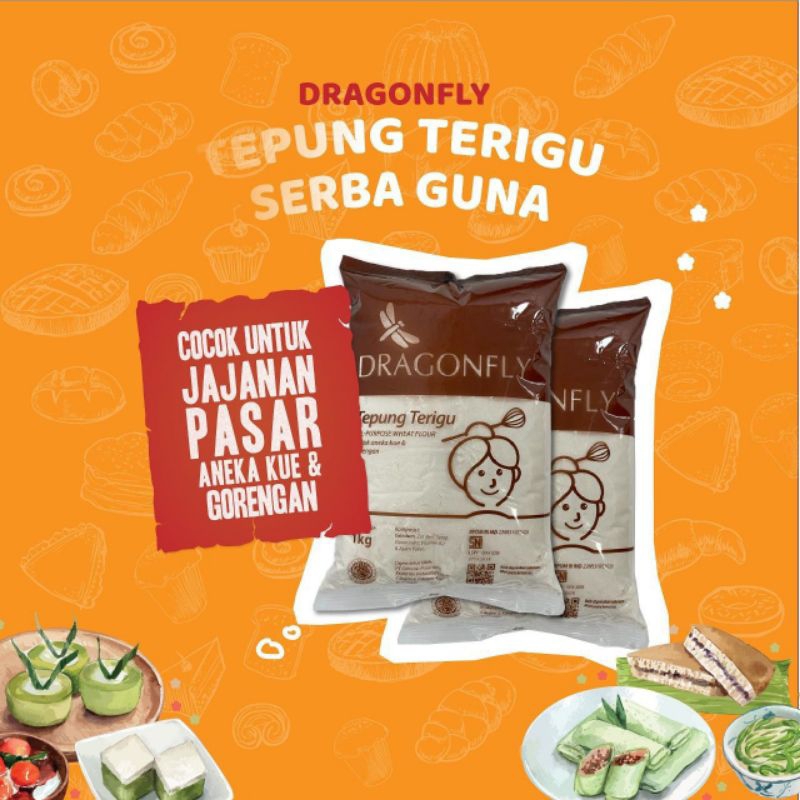 

Tepung Terigu DragonFly 1kg