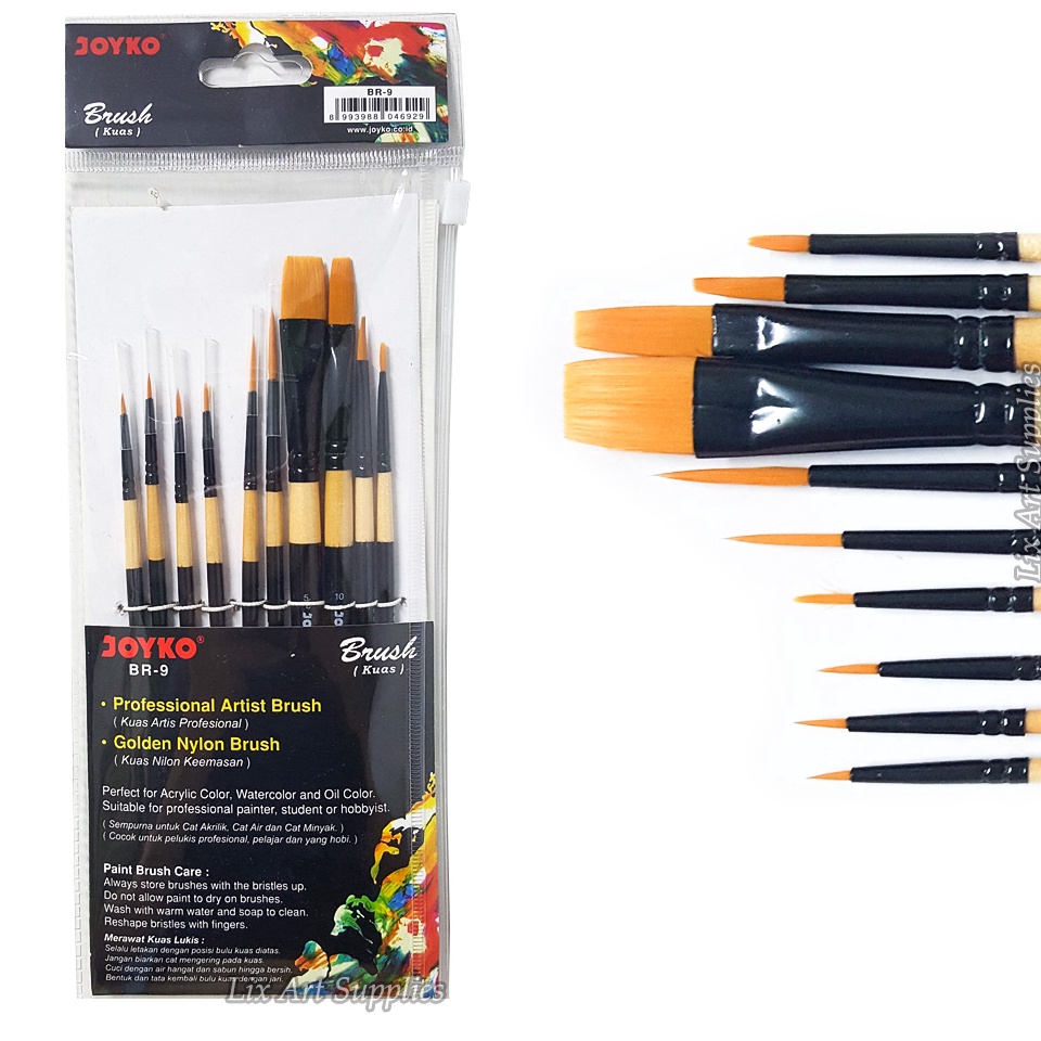 

KODE V68E Joyko Brush Set 1 pcs BR9 Kuas Lukis Joyko BR9