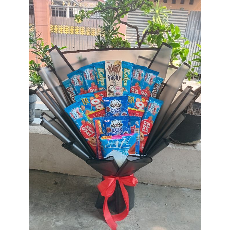 

buket snack murah varian warna-warni/hadiah ulang tahun/hadiah sunatan/wisuda/aniversarry
