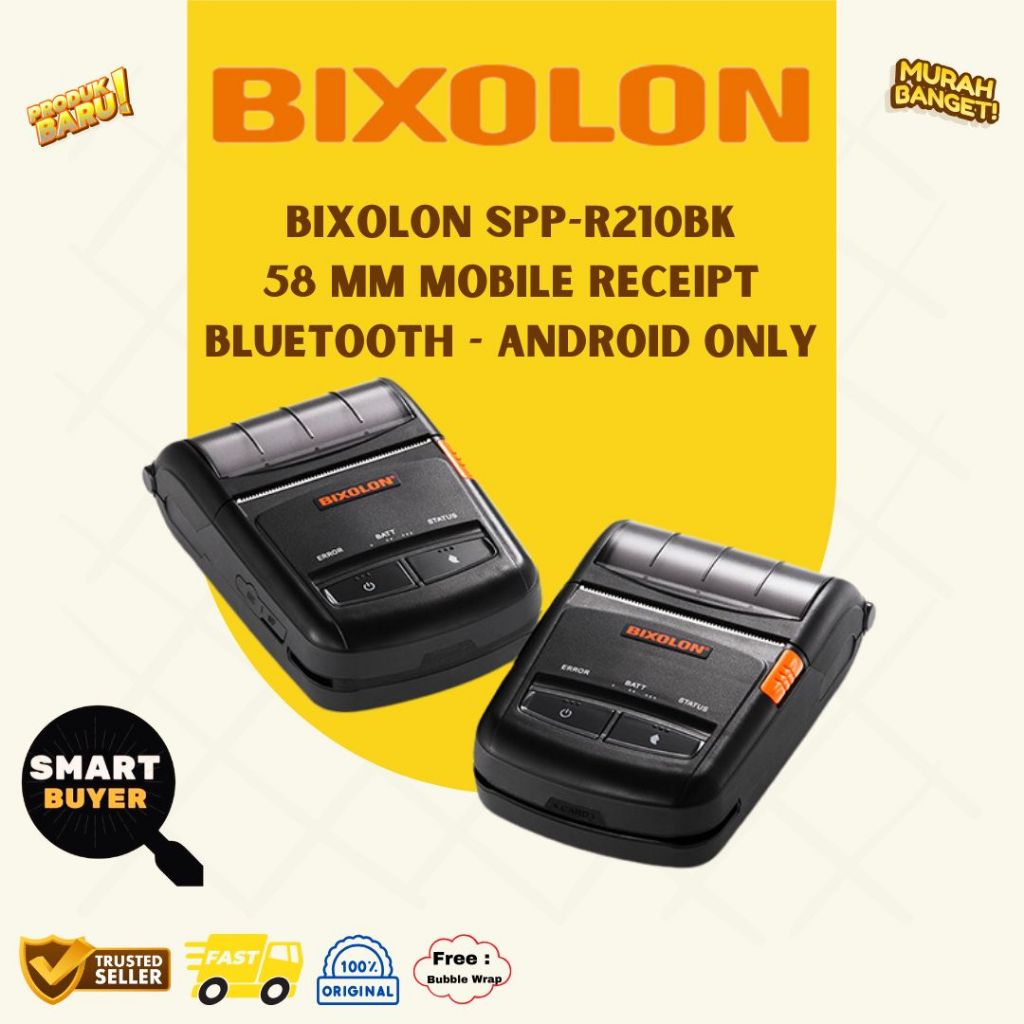 Bixolon SPP-R210BK R210 BK R210 mPOS Mobile Printer USB Bluetooth Original Garansi Resmi