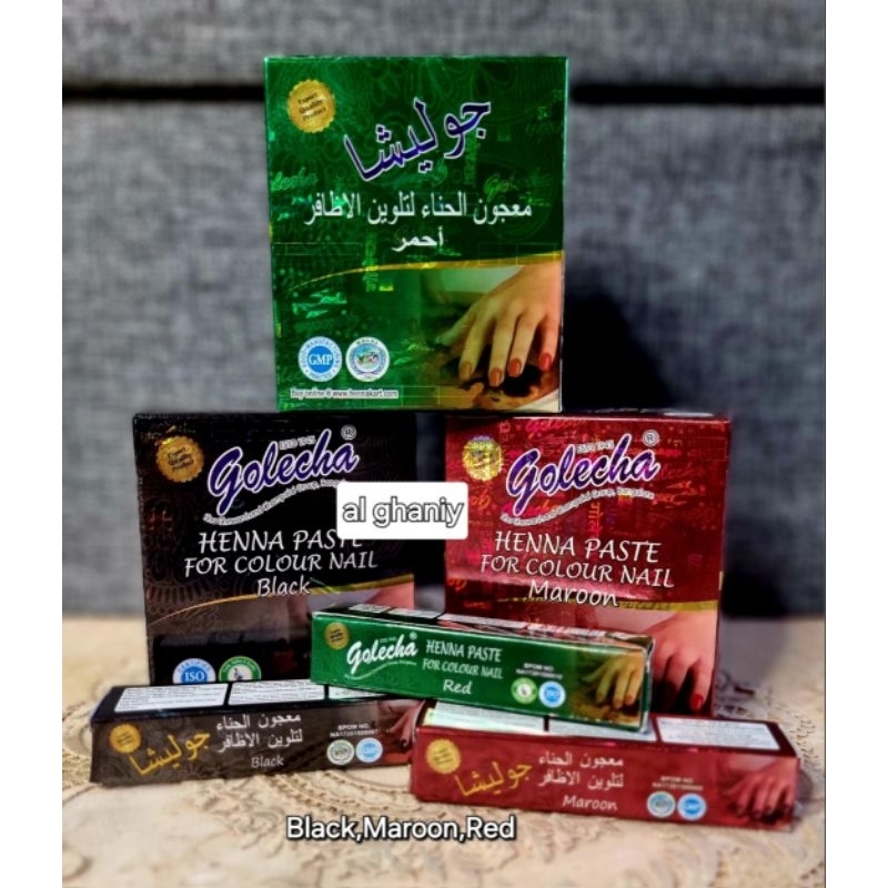 Golecha Hena 1lusin Red Maroon Black | Hena Golecha merah Hitam Marun | Golecha Hena India | Golecha