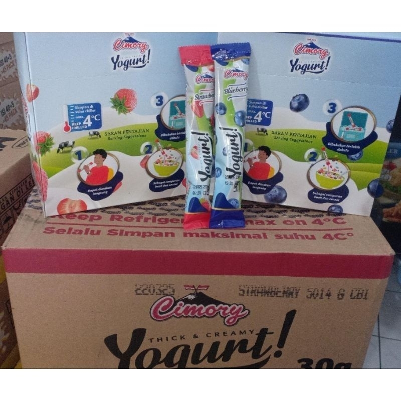 

Cimory Yogurt Stick blueberry strawberry aneka rasa buah 30gr 30gram