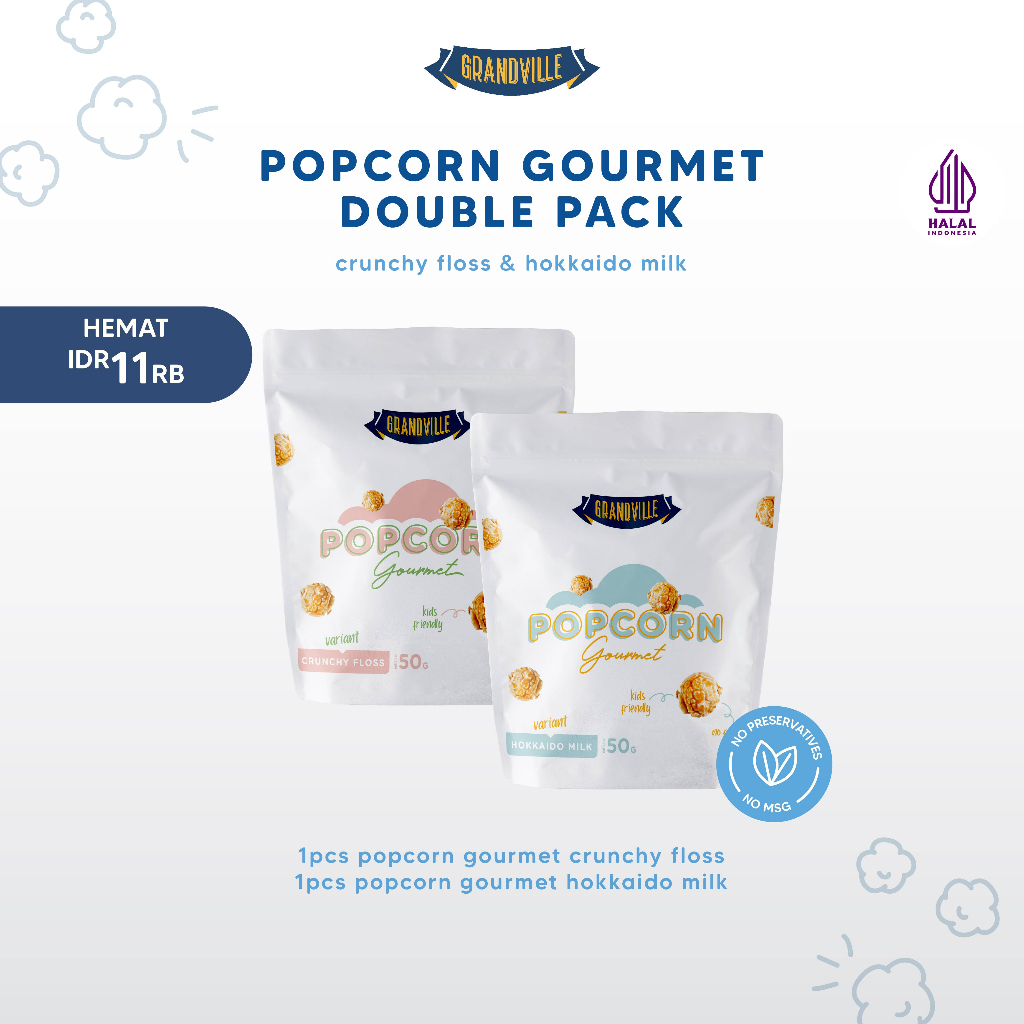 

Grandville Popcorn Gourmet Double Pack (2pc)