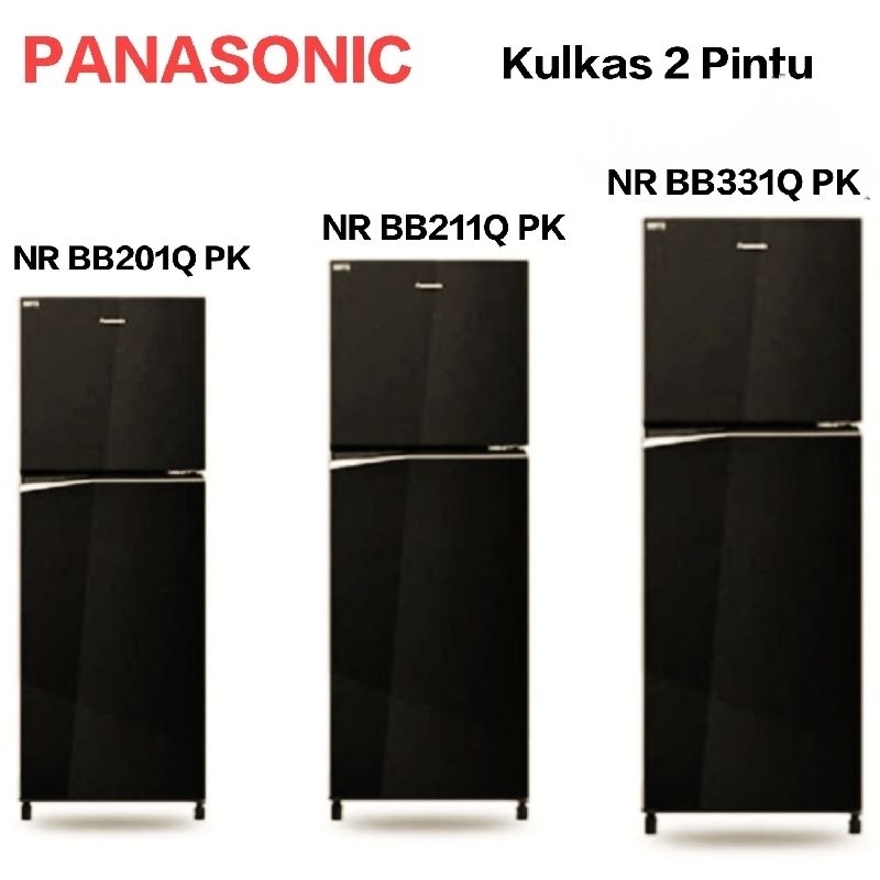 Kulkas 2 Pintu Panasonic Eco Navi Inverter NR BB201Q PK/NR BB211Q PK/NR BB331Q PK