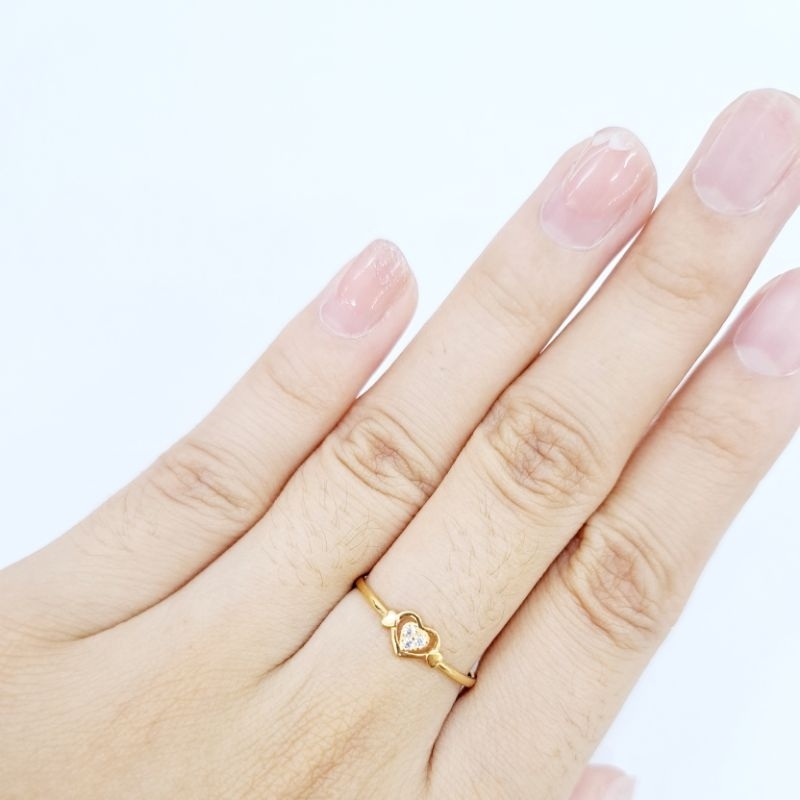 Dewi Ponorogo CINCIN VARIASI MATA Emas Asli Kadar 8k/375% Yellow Gold