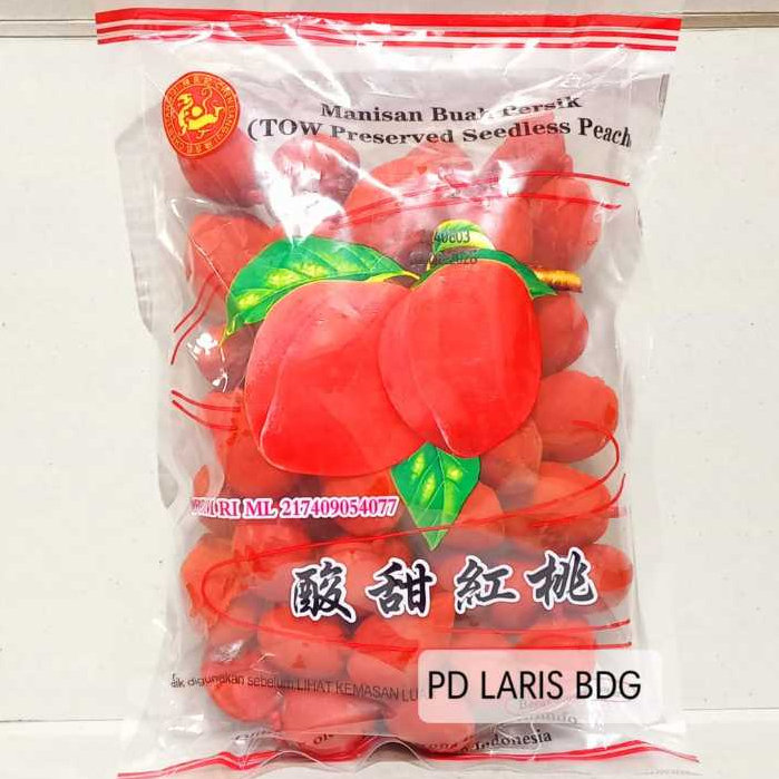 

CHEN LIANG JI MANISAN BUAH PERSIK 500GR (TOW PRESERVED SEEDLESS PEACH)