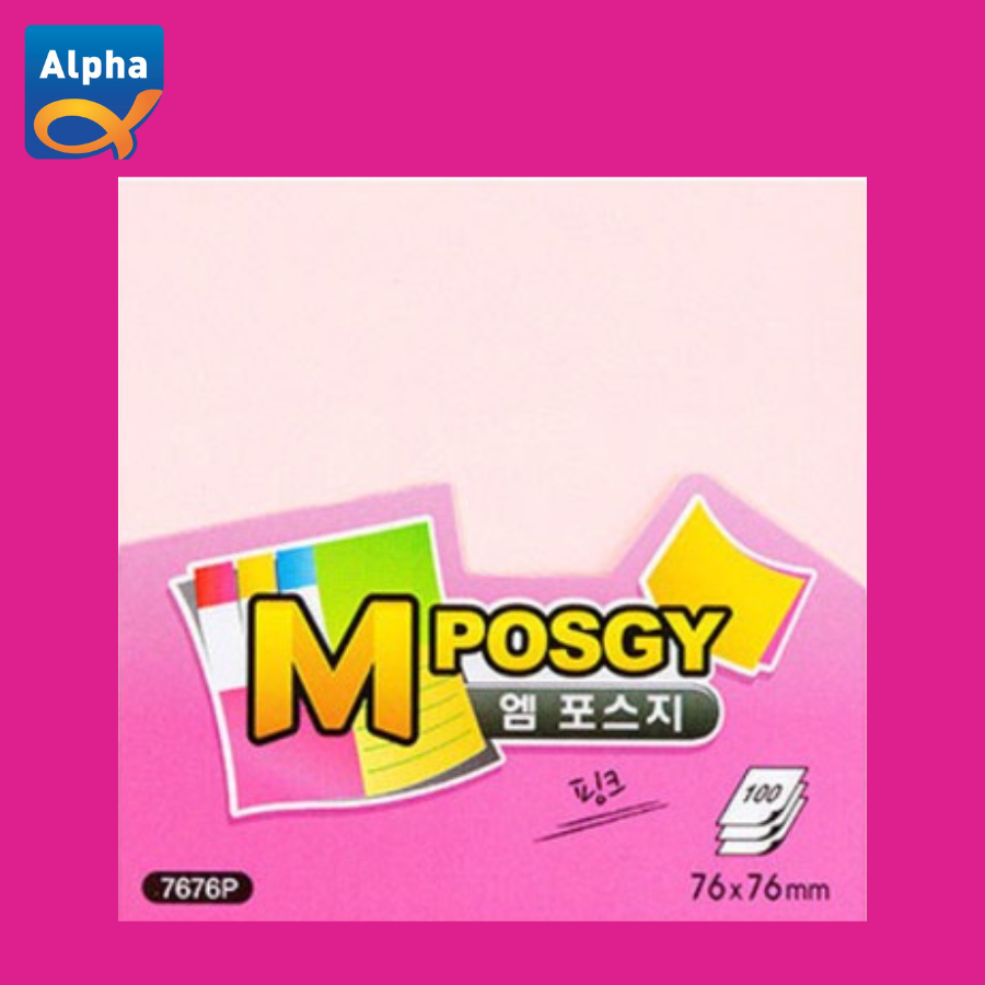 

[M-Posgy] Sticky Notes 76 x 76 mm / Kertas Sticky Notes - Pink