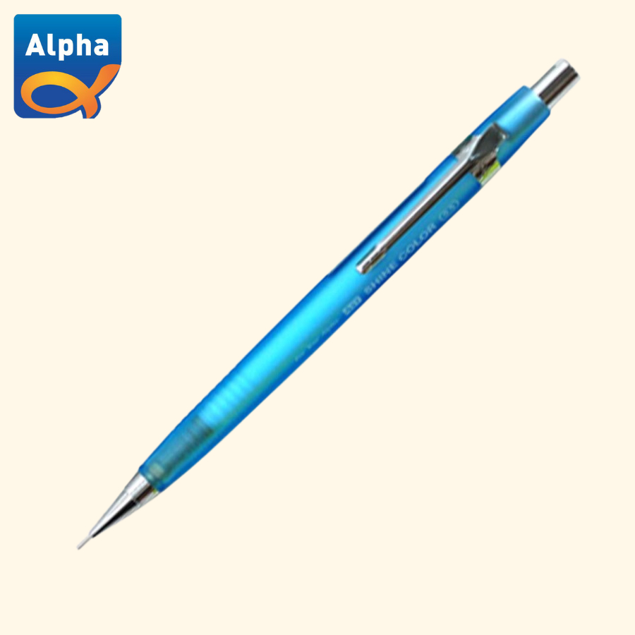 

[Alpha] Shine Color Mechanical Pencil / Pensil Mekanik 0.5mm - Sky Blue Body