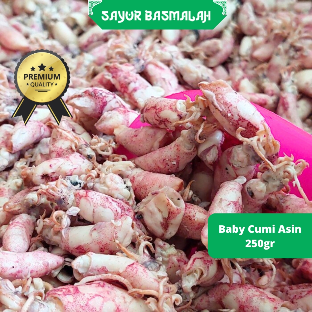 

Baby Cumi Asin 250gr - Sayur Basmalah