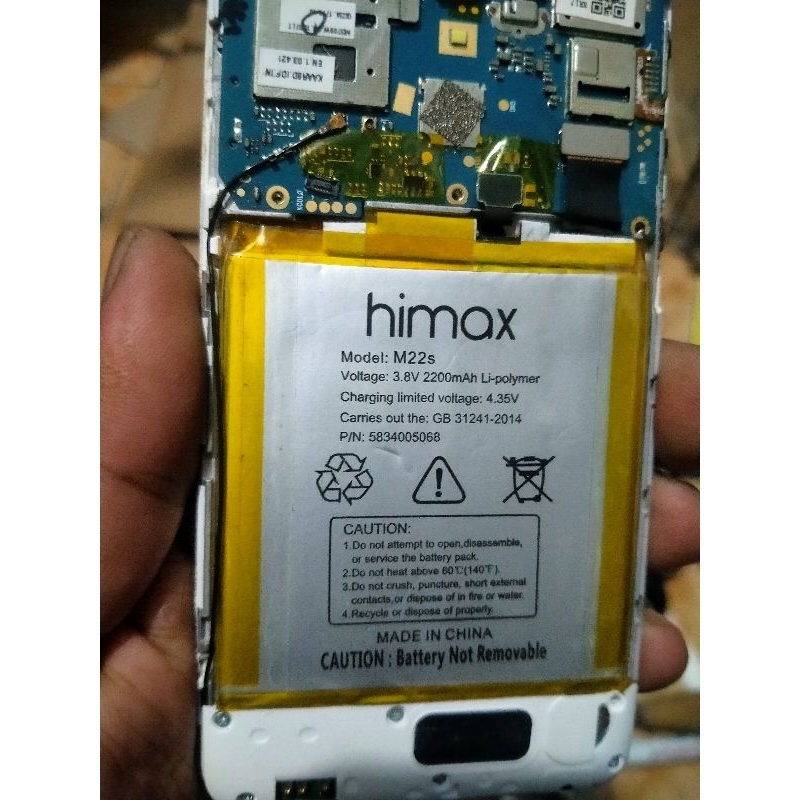 batre hp Himax m22s original cabutan normal