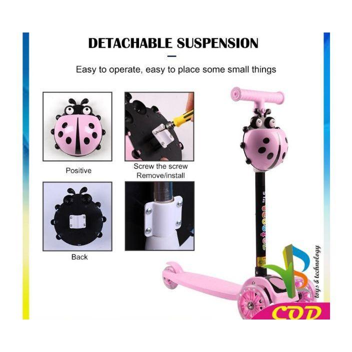 Mainan Otopet Scooter Anak Otoped Kumbang Skuter Anak Roda 3