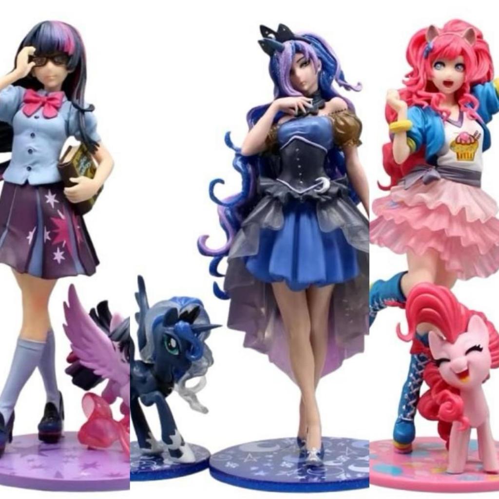 Action Figure My Little Pony Bishoujo Series Pinkie Pie Princess Luna Twilight Sparkle