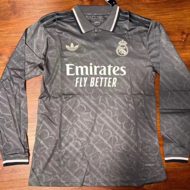 (LONG SLEEVE) Jersey Madrid 3rd 2024 2025 Premium Quality