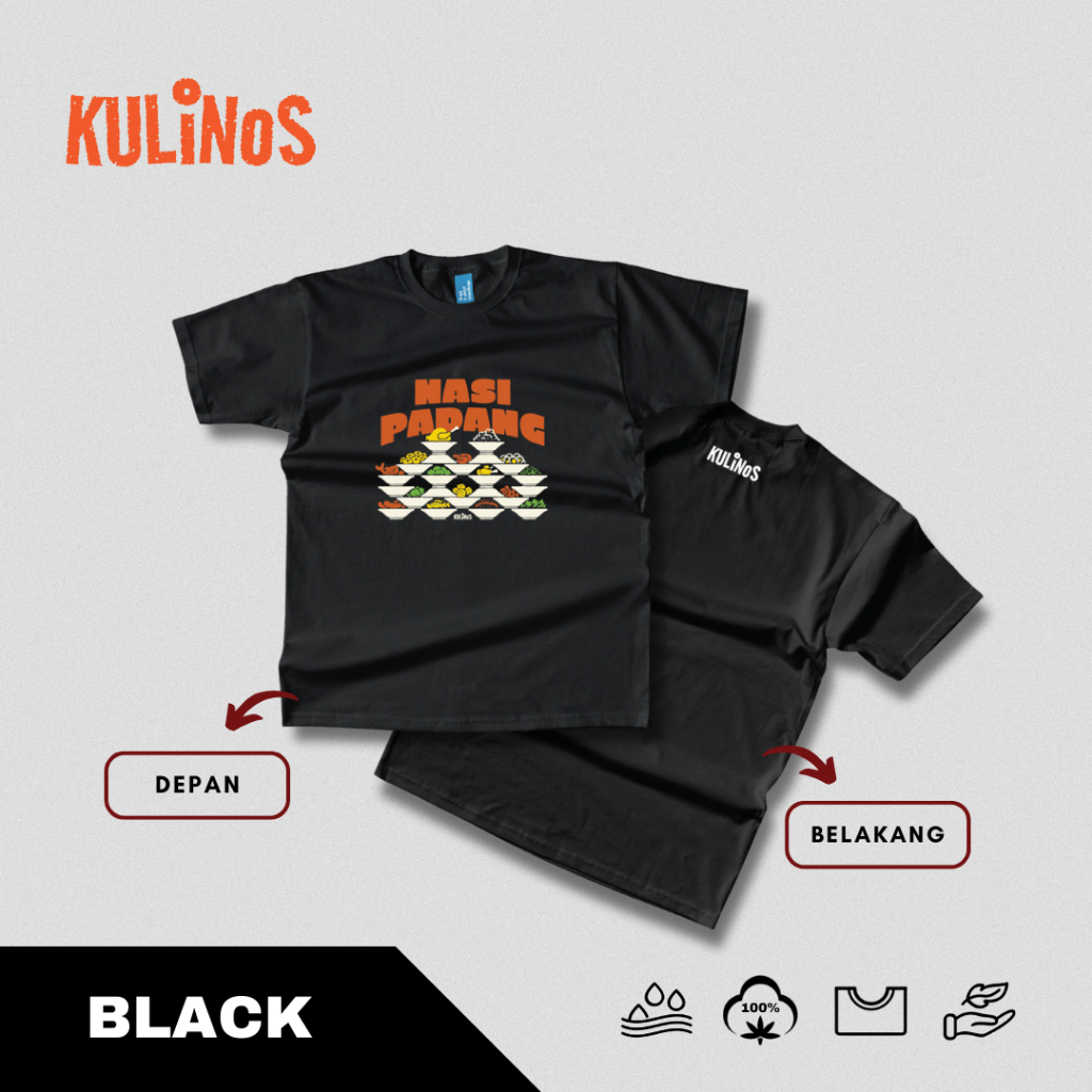 T-shirt Kulinos Edisi Kuliner Nusantara (Nasi Padang)
