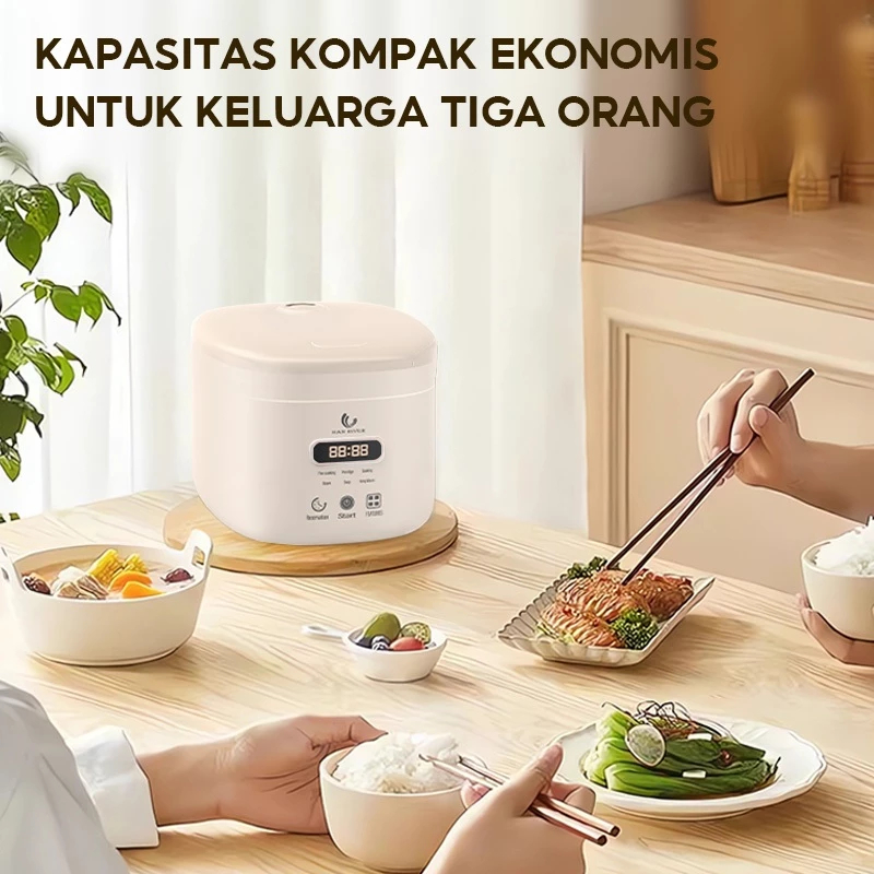 Ay00 HAN RIVER Magic Com 1.2 Liter Rice Cooker Digital 6 IN 1 Serbaguna Smart Penanak Nasi 400w