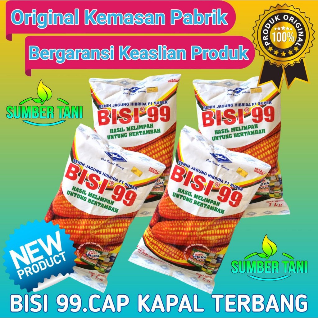 

JAGUNG SUPER HIBRIDA BISI 99 | 1kg | CAP KAPAL TERBANG