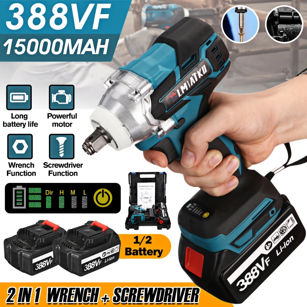 Cordless 398/598V 700 N/M impact wrench bor impact baterai impact baterai impact wrench apr mesin im