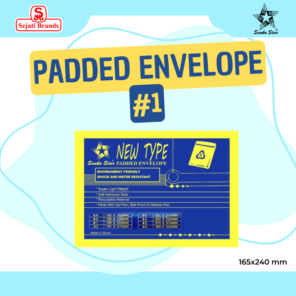 

SANKO STAR Water-proof Amplop No.1 (165x240mm)