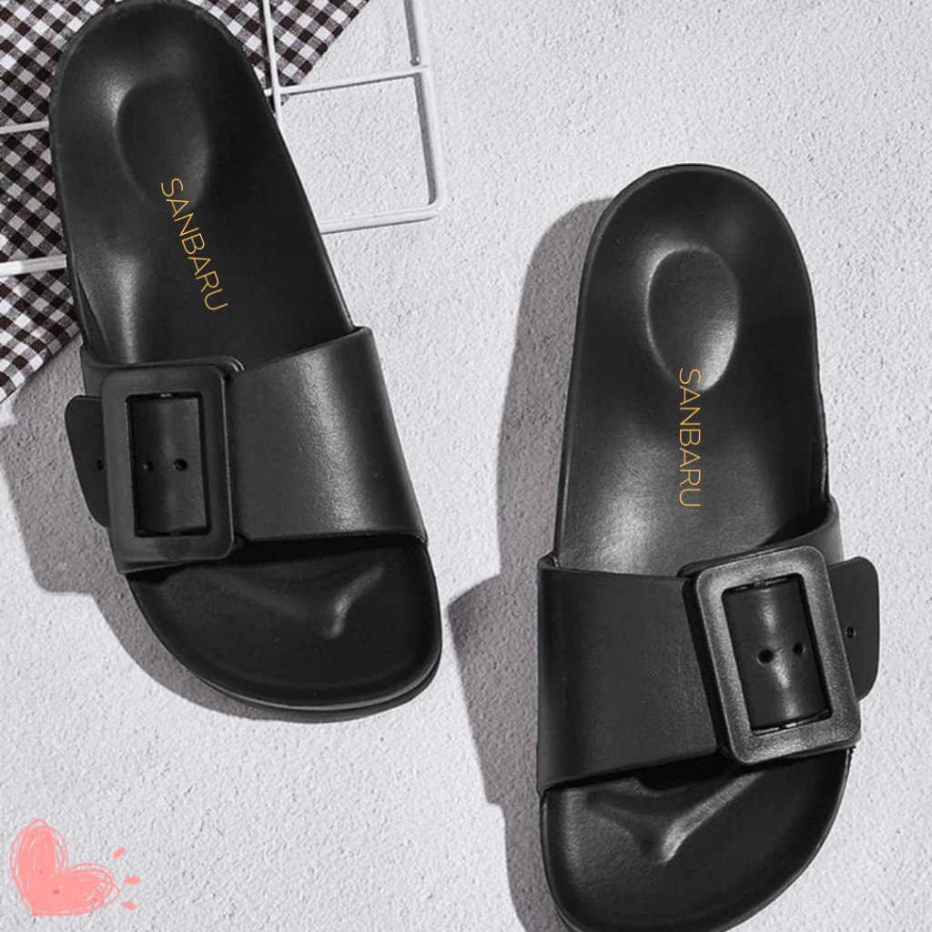 Sandal Wanita Korean Style Terbaru Kekinian Sendal Wanita Karet Import Murah Empuk Tebal Nyaman Ting